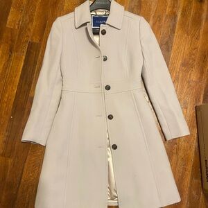 J. Crew Women's Grey Wool Blend Lady Day Coat